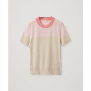 COS Color Block Crew Neck Sz M